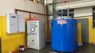 出口馬來西亞150KW井式氣體氮化爐進行安裝調(diào)試